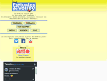 Tablet Screenshot of m.estivalesdevolley.fr